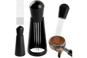 WDT Outil de Distribution d'Expresso, FePen Outil Wdt avec 20 Aiguille à Expresso, Agitateur Café Outil, Espresso Coffee Stirrer, Espresso Distribution Tool, Distributeur d'Aiguilles à Expresso