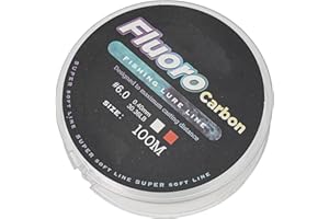 HEIBTENY Ligne de pêche invisible en fluorocarbone de 100 m pour améliorer votre taux de capture avec des performances optimales