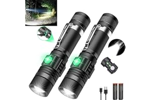 ‎AOMEES AOMEES mini Taschenlampe USB wiederaufladbare Taschenlampe Taktische Taschenlampe 4 Modi Hoch/Niedrig/Blitz/SOS für Innen Außen