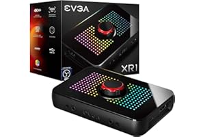 EVGA XR1 Capture Card, Certified for OBS, USB 3.0 Capture Device, 4K Pass Through, ARGB, Audio Mixer, PC, PS5, PS4, Xbox Series X and S, Xbox One, Nintendo Switch