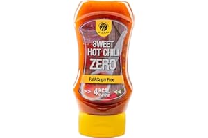 RABEKO PRODUCTS Rabeko Zero Salsa - peperoncino dolce e piccante, 1 x 350 ml senza zucchero e a basso contenuto di grassi - prodotti sani a basso contenuto di carboidrati con meno calorie e meno grassi per insalate