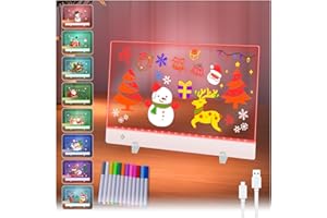 ‎LAMPTOBE Lamptobe LED Notiztafel mit Farben,35 * 25CM LED-Zeichenbrett mit Ständer,Acryl-Notiztafel für Kinder, Touch-Control-Kunsttafel für Büro, Schule, Zuhause und Café
