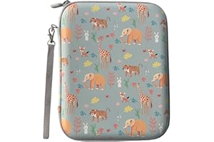 BAKUMON Card Case for Yoto Card Holder Storage Portable Folder with Zipper 80 Pockets Cards Card Binder fit 2.3 * 3.4 inch Mini Audiobook Cards Card Binder Holder with Sleeves for Travel (Blue) (Light Green)