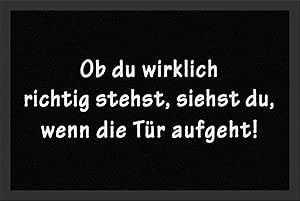Rockbites Design 10125052C00000210 Fußmatte, Polyamid, Schwarz, 40 x 60 cm