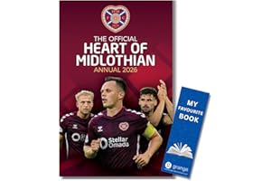 GRANGE Official Hearts FC Hardcover Annual 2026 with FREE Bookmark