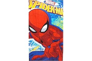 Theonoi Toalla infantil para sauna, toalla de playa, toalla de ducha, toalla de baño a elegir: Spiderman Batman Transformers Star Wars Avengers Superman regalo para niños (Spiderman)