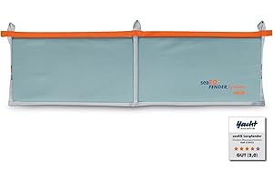 SEAEQ YACHTSPORT EQUIPPED Parabordi Piatti per Barche, parabordo Piatto per Barche LF 1400 Grigio