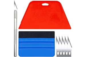 KURKIP 8pcs Car Vinyl Wrap Squeegee Smoothing Tools, Wallpaper Kit Wrap Vinyl for Cars, Window Film Tint Trimming Application Kits Tool