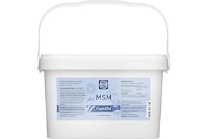 Kala Health - OptiMSM® Multi-Stage Distillation (Methylsulfonylmethane) MSM Powder Coarse Flakes (Crystals) 5kg, Pure Natural Sulphur for Joints, Skin, Hair & Nails - NO ADDITIVES - 100% Vegan