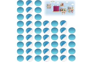 AZWOOD Lot de 50 plaquettes métalliques autocollantes pour figurines Tonie - Base adhésive pour aimants, disques métalliques en acier inoxydable pour étagère Tonies - Maintien extra fort pour