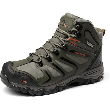 Stivali Da Escursionismo Uomo - Scarpe Da Trekking Mid Antiscivolo Con Fodera In Pelliccia Sintetica - Impermeabili E Caldi - Taglia 40 EU Blu