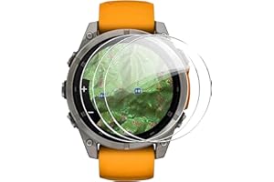 FDHYFGDY 3 Stück Displayschutzfolie für Garmin Fenix 8 47mm Panzerglas, 9H Härte Schutzfolie, [Keine-Blasenfrei] [Anti-Kratzen]