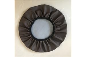 ZZDZW Hocker Bezug Wasserdicht Hockerbezug rund Kunstleder Bar Bezug Sitz Kissen,für Sitzhocker Höhenverstellbar Rollhocker Drehhocker Mit Rollen Arbeitshocker Stuhl Drehstuhl Bürohocker