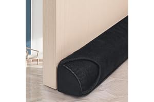 ‎HOOTOWN HooTown 82 cm Heavy Draught Excluder – Wind and Cold Stopper for Doors and Windows in Black