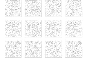 URPIZY 12 pannelli divisori da appendere, 12 pezzi, divisorio vuoto, per tende, decorazioni artistiche fai da te