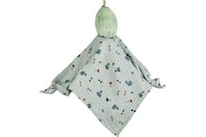 Sterntaler Gosig handduk L Dino Rexi – Gosig babyhandduk av mjuk fleece – baby och barn snuffelduk för att gosa och greppa – gosedjur för att leka och upptäcka, gråblå
