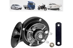 YEELIV Car Snail Horns Super Loud Train Horn 12v,Universal Loud Snail Horn for Car Truck Motorcycle,Cars Horn, Waterproof Horn Universal Loud Snail Horn for Motorcycle Truck Boats