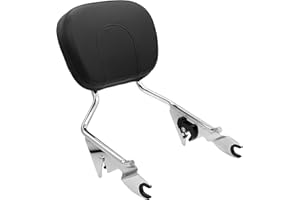 HARVARDS CHROME Detachable Backrest Sissy Bar For Harley Davidson Touring Road King FLHR 2009-2019