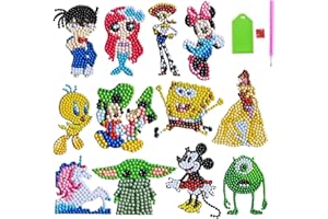 Tomicy Diamond Painting Kits for Kids, Diamond Painting Stickers,Diamond Painting kit |12Pcs Diamonds Stickers Arts and Crafts, ect | Art and Craft Set for Kids 6-12