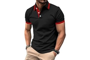 SwissWell Polo da Uomo Manica Corta Polo da Golf Estive Leggere e Traspiranti T Shirt da Lavoro Casual