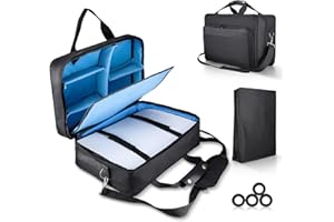 veoyya Carrying Case for PS5, Carry Travel Case for PS5 Controllers and Accessories, PS5 Protective Carrying Case with Shoulder Strap Carrying Travel Case Compatible with Playstation 5 Console