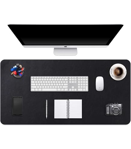 Tappetino Da Gaming XXL 100x50 Cm - Superficie Liscia Per Precisione, Base Antiscivolo - Nero - Foto 9