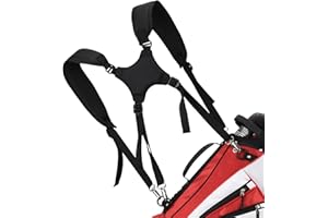mytag Golf Bag Cross Straps Replacement with 4 Clips, Adjustable Universal Shoulder Carry Straps for Taylormade OGIO