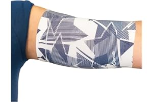 ‎LINPHELLE Linphelle Picc Line Mikrofaser Coverpicc - Armkatheter-Abdeckband aus atmungsaktivem Design-Gewebe, Arm Sleeve ideal für PICCs, Blutzuckermessgerät und Tattoo-Abdeckung, Sterne, Größe L