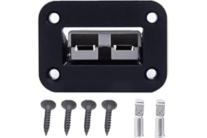 HISports 50A Telaio di Montaggio Ad Incasso con Copertura Compatibile con Connettori Anderson incl per Auto Camper Caravan Moto Barca Sistemi di Energia Solare