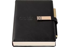 GOLDAYPLN 2026 Dairy,Academic Diary 2026 A5 Page A Day from January 2026 to December 2026,Organizer Daily Monthly Planner with Colorful Monthly Tabs,Pen,Pen Loop and Inner Pocket,Bookmarks (Black)