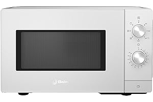 Balay Microondas de Libre Instalación, 20 l, Grill, Aquálisis, Plato giratorio 27 cm, Blanco, 3WG3112B0