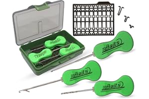 ‎ANGEL-BERGER Angel-Berger Magic Baits Boilie Needle Set in Box with Boilie Stops Boilienadel Boiliestopper Carp Tool