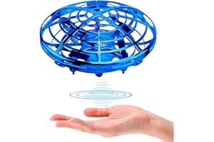 ShinePick Mini UFO Drone, Palla Volante Giocattoli Volanti Controllati a Mano Ricaricabile, Induzione a Infrarossi con Luci a LED per Bambini RagazzoRagazza Interno Esterno