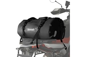Rhinowalk Bolsa de Viaje Impermeable para Motocicleta, para el Asiento de Moto, para Camping, canotaje, Bicicleta, Moto, 45 l, Color Negro