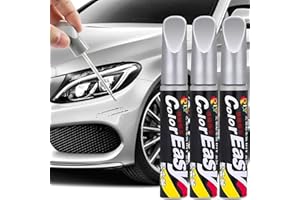 MHDUYEG 3 Stück Silber Auto Lackstift Lack Reparaturstift Silber Auto Lackstift Lackreparaturstift Autolack Kratzer Entfernen Lackstift Silber Metallic Lackstift Silber Glänzend 12 Ml Korrodiert Autos Nicht