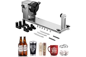 Ortur YCR1.0 Laser rotatif pour OLM3 et la plupart des Graver Laser, module de gravure à rouleau rotatif sur l'axe Y pour la gravure d'objets cylindriques, verres à vin, tasses, anneaux