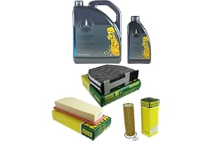 DIEDERICHS QR-PARTS 69249282 Filter Set Inspektionspaket 6 Liter Original Motoröl 5W-40 MB 229.5 MANN-FILTER Innenraumfilter Luftfilter Ölfilter
