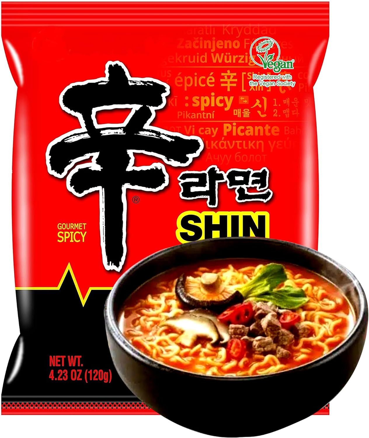 Fideos Ramyun, Pack 3 de Fideos Instantáneos Picantes Coreanos, Listos en 3 Minutos, Ideal para Hogar, Oficina, Viajes y Acampadas, Sabor Intenso y Reconfortante, 120g por Unidad
