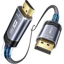 AISENS Cavo Bidirezionale USB-C A DisplayPort 8K, 1,8m, Nero