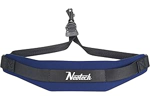 Neotech 1903162 Soft Sax Strap Regular with Swivel Hook - Navy, 0.25 in*21.0 in*2.5 in