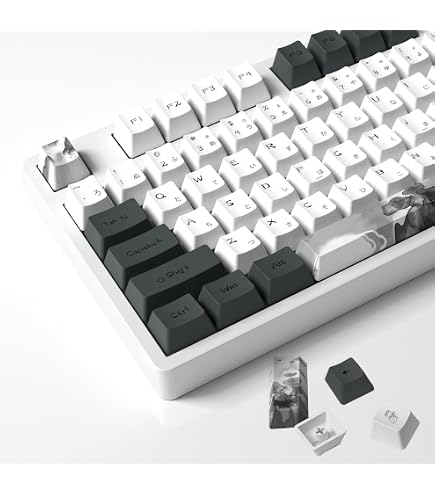 Dark Project Copritasti PBT Multilingue – Set 177 Tasti Profilo CSA Per Layout ANSI/ISO, Italiano, Spagnolo, Tedesco E Altri - 4