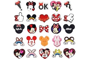 RHZXD 25-32 Pcs Shoe Decoration Charms, Cartoon Croc Charms, Durable Waterproof Shoe Charms, Bracelet Wristband Accessories, Birthday, Party, Gifts for Teens&Boys&Girls