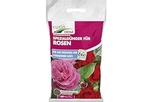 CUXIN DCM Spezialdünger für Rosen & Blumen - Spezialdünger - Mit MINIGRAN® TECHNOLOGY - Rosendünger - Bio - organischer Dünger - 5 kg
