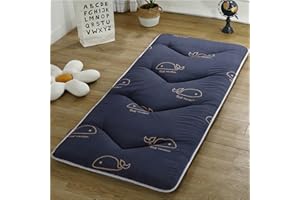 hxoity Colchón Japonés para El Suelo Colchón Japonés Futón Esterilla Tatami para Dormir Grueso Plegable Esterilla Tatami Enrollable Colchones para Invitados Colchón Individual para El Suelo
