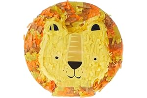 UNIQUE Adorable Mini Lion Pinata Favor Decoration (19cm x 18cm) - Perfect Party Decoration for Kids & Lion-Themed Celebrations - 1 Pc