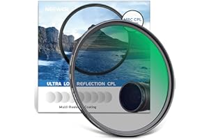 NEEWER 58mm Polarizing Filter 30 Layer Multi Resistant Nano Coatings Circular Polarising Filter(CPL) Reduce Glare/Enhance Contrast/Ultra Slim/Reduces Reflection/HD Optical Glass Polarizer Filter