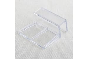 Haven shop 4 Pcs Aquariums Fish Tank Acrylic Clips Glass Cover Support Holders, Universal Lid Clips For Rimless Aquariums