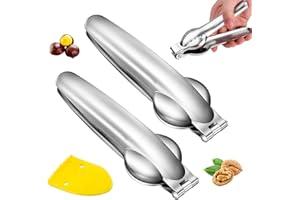 ISparbox Pince a Châtaigne, 2 Pièces Ouvre Chataigne, Coupe Chataigne, Casse-Noisette, Inoxydable Éplucheur de Châtaigne Permettant, Multifonction pour Marrons Noix Noisettes Fruits Secs