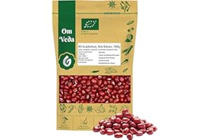 ‎OMVEDA BIO Azukibohnen 1000g | Getrocknete Rote Bohnen aus biologischem Anbau (DE-ÖKO-039) | Vielseitig für Süßspeisen, Salate, Suppen & Beilagen | Fettarm & ohne Zusatzstoffe