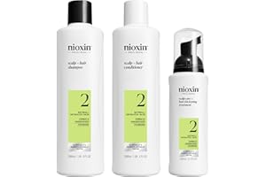 Nioxin Sistema 2 - Champú / Acondicionador / Tratamiento - para Cabello y Cuero Cabelludo - Cabello Natural con Debilitamiento Avanzado